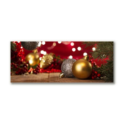 Quadro de parede em tela Árvore de Natal, enfeites de Natal, decorações