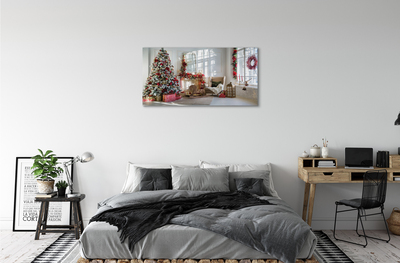 Quadro em tela Decorações para presentes de árvore de Natal