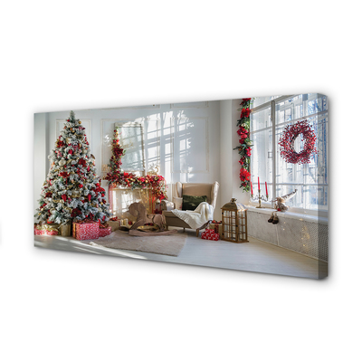 Quadro em tela Decorações para presentes de árvore de Natal