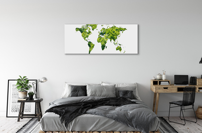 Quadro em tela Mapa de grama verde