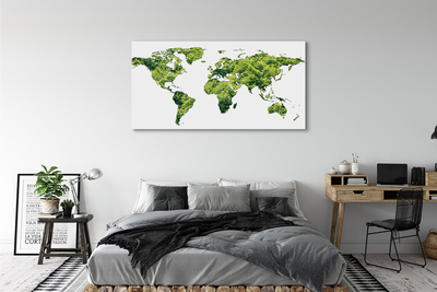 Quadro em tela Mapa de grama verde