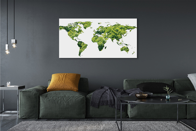 Quadro em tela Mapa de grama verde