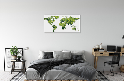 Quadro em tela Mapa de grama verde