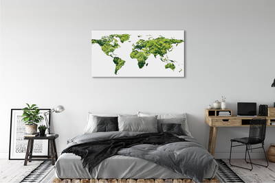 Quadro em tela Mapa de grama verde