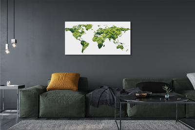 Quadro em tela Mapa de grama verde