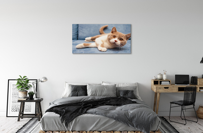 Pintura em tela Gato deitado