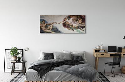 Pintura em tela A Criação de Adão - Michelangelo