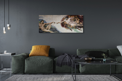 Pintura em tela A Criação de Adão - Michelangelo