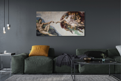 Pintura em tela A Criação de Adão - Michelangelo