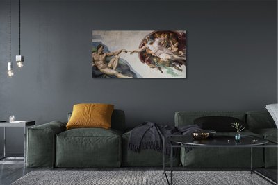 Pintura em tela A Criação de Adão - Michelangelo