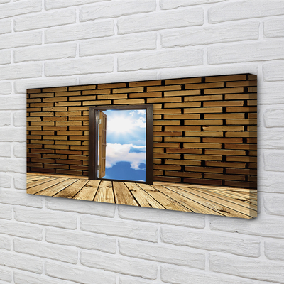 Quadro em tela Porta do céu 3D