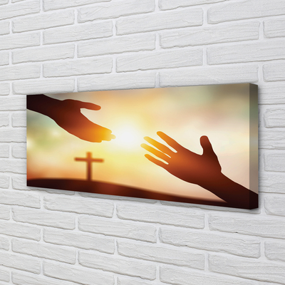 Quadro em tela Mãos cruzadas