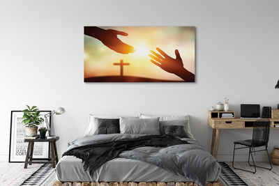 Quadro em tela Mãos cruzadas