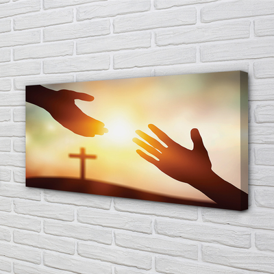 Quadro em tela Mãos cruzadas