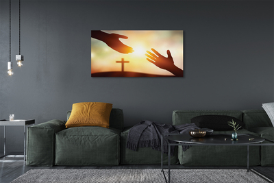 Quadro em tela Mãos cruzadas