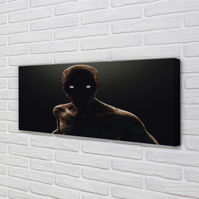 Quadro em tela Figura careca e assustadora