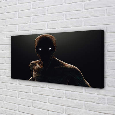 Quadro em tela Figura careca e assustadora