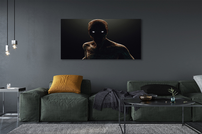 Quadro em tela Figura careca e assustadora