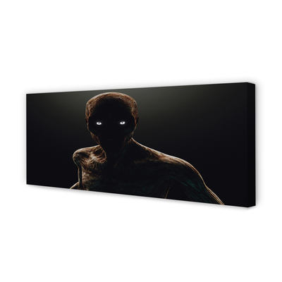 Quadro em tela Figura careca e assustadora