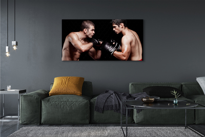 Pintura em tela Pessoas lutam com luvas