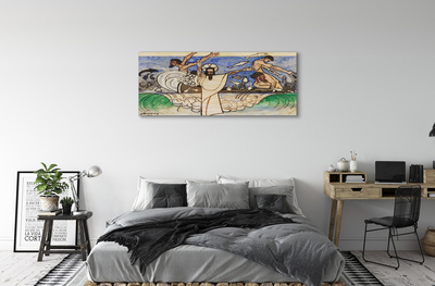 Quadro em tela Esboce Jesus o Mar