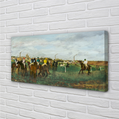 Pintura em tela Corridas de Cavalos - Edgar Degas