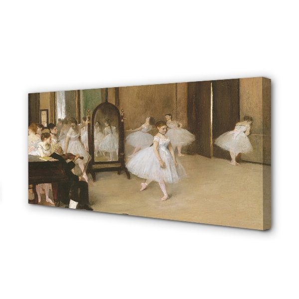 Pintura em tela A Lição de Dança - Edgar Degas