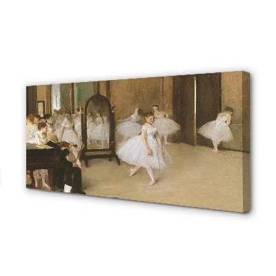 Pintura em tela A Lição de Dança - Edgar Degas