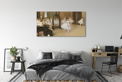 Pintura em tela A Lição de Dança - Edgar Degas