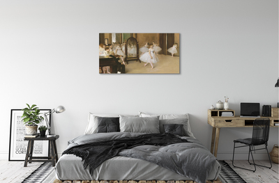 Pintura em tela A Lição de Dança - Edgar Degas