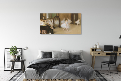 Pintura em tela A Lição de Dança - Edgar Degas