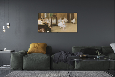 Pintura em tela A Lição de Dança - Edgar Degas