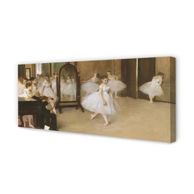Pintura em tela A Lição de Dança - Edgar Degas