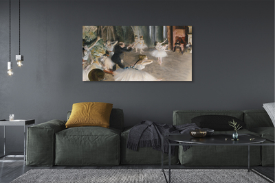 Pintura em tela Ensaio de balé no palco - Edgar Degas
