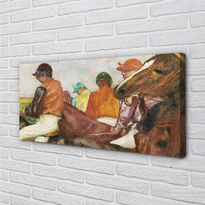 Quadro em tela Jóqueis - Edgar Degas