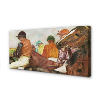 Quadro em tela Jóqueis - Edgar Degas