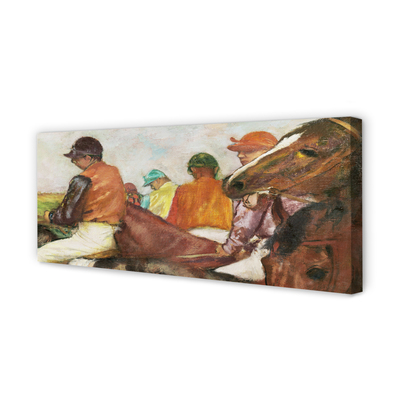 Quadro em tela Jóqueis - Edgar Degas
