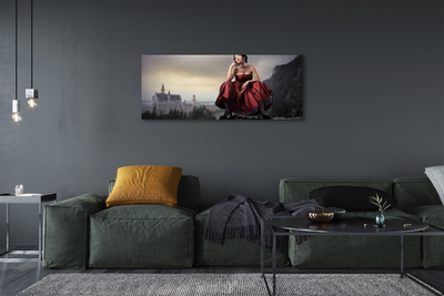 Pintura em tela Vestido de mulher