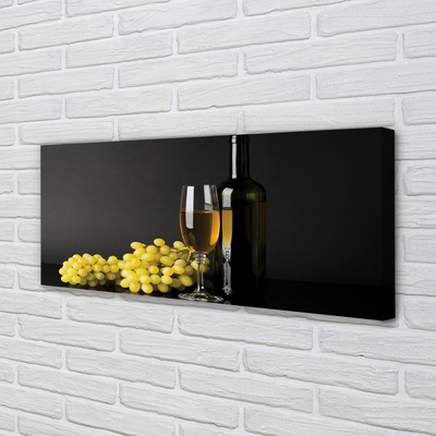 Quadro em tela Uma garrafa de vinho e frutas