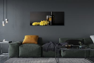 Quadro em tela Uma garrafa de vinho e frutas