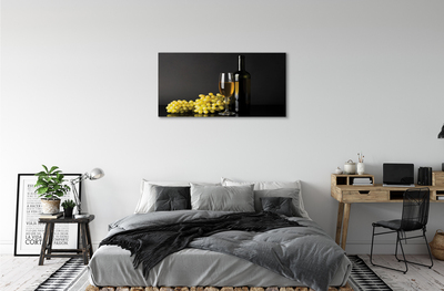 Quadro em tela Uma garrafa de vinho e frutas