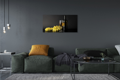 Quadro em tela Uma garrafa de vinho e frutas