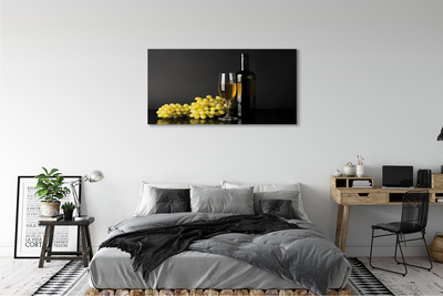 Quadro em tela Uma garrafa de vinho e frutas