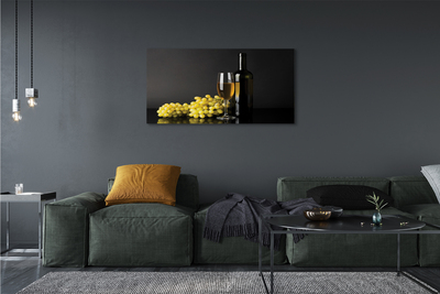 Quadro em tela Uma garrafa de vinho e frutas