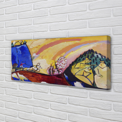 Quadro em tela Pintura com Troika - Wassily Kandinsky