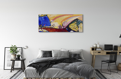 Quadro em tela Pintura com Troika - Wassily Kandinsky