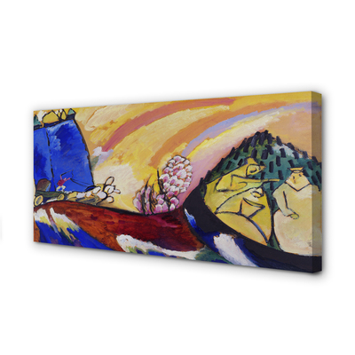 Quadro em tela Pintura com Troika - Wassily Kandinsky