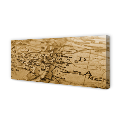 Pintura em tela Mapa antigo