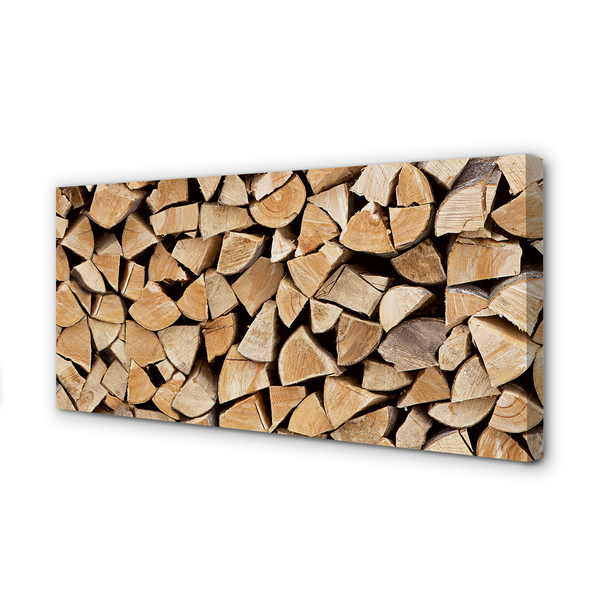 Pintura em tela Armazenamento de lenha