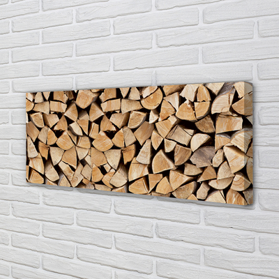Pintura em tela Armazenamento de lenha